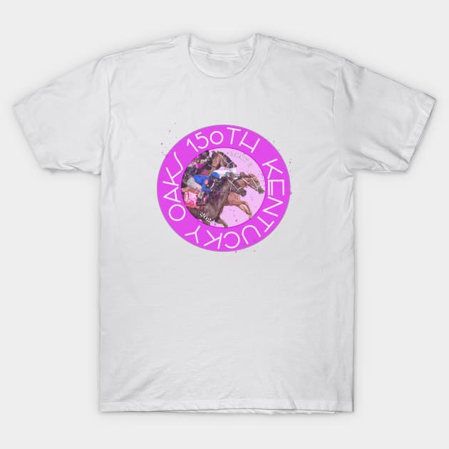 150th Kentucky Oaks horse racing design T-Shirt by Ginny Luttrell